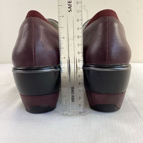 JBU Jambu Sedona Loafer Clog Bugundy Vegan Size 9 - Picture 8 of 11